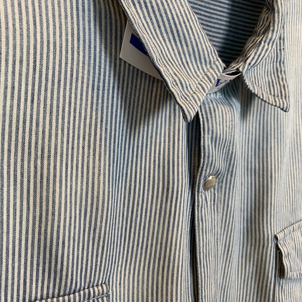100% Cotton Snap Button-Down Shirt